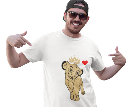 2 Playeras Pareja Duo Novios El Rey Leon Simba Nala Reyna