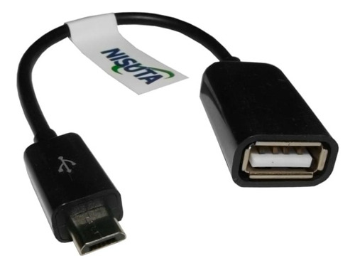 Adaptador Micro Usb A Usb 2.0 Hembra Cable Celular Nisuta