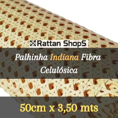 Imagem 1 de 2 de Palhinha Indiana, Tela Palha Da India Cel06 50 Cm De Largura