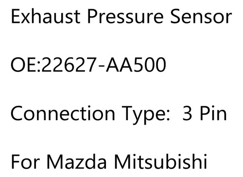 Sensor De Presión De Escape Dpf Para Mazda 3 6 Cx-5 Asx Paje