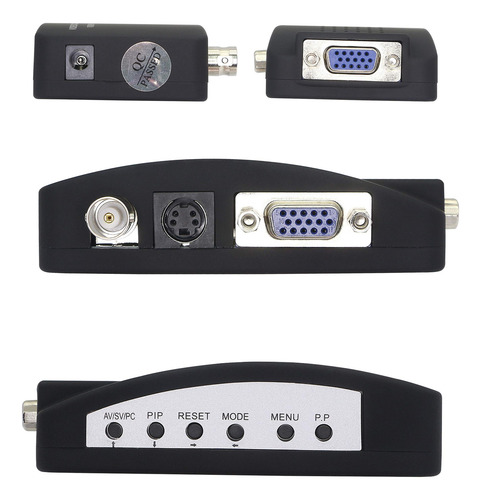 Convertidor De Vídeo Xmsjsiy Bnc A Vga, S-video A Vga Pal/nt