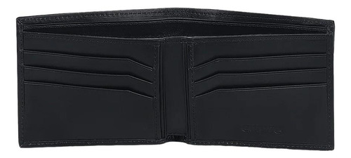 Billetera Cuadra Para Caballero En Pata De Avestruz Bc007pa Color Negro