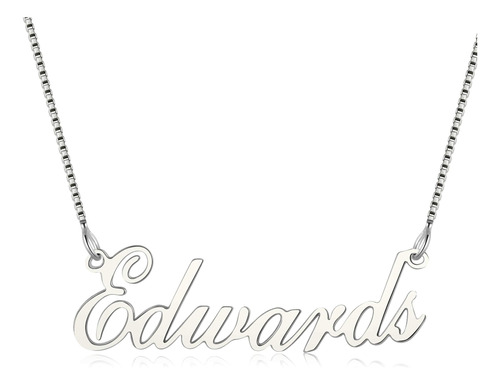 Lutilo Collar De Plata De Ley 925 Con Nombre Personalizado, 