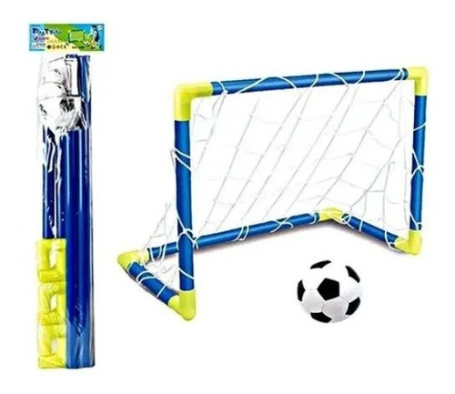 Cancha De Fútbol Portable Mini Arco Balón Malla Niños