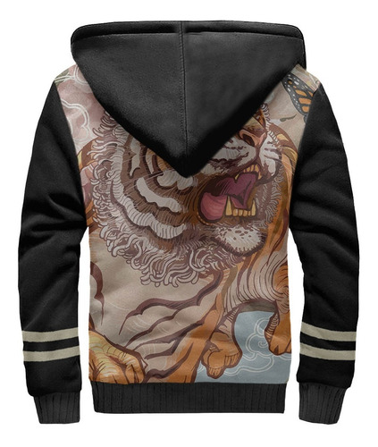 Imagem 2 de 4 de Jaqueta Forrada Peluciada Japão Oriental Tiger Tigre