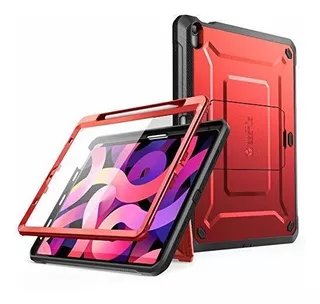 Funda iPad Air 4 Supcase Protector Incorporado Rojo