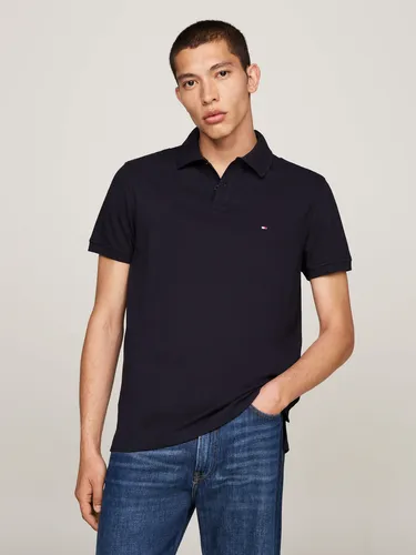 Polo negro tommy hilfiger new arrivals