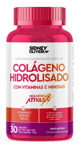 Colágeno Com Vitaminas E Minerais Mulheres Ativas Sabor Sem Sabor