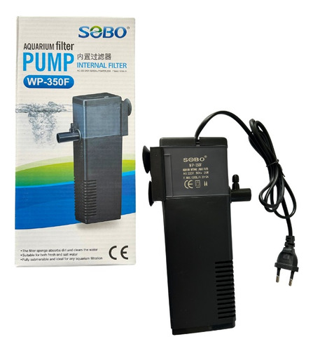 Filtro Interno Para Peceras Acuario Sobo 1200 L/h 25w Wp350f