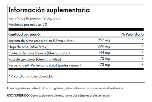 Swanson Suplemento Colon Helper, 60 Cápsulas