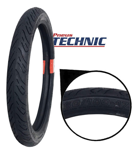 Pneu Dianteiro Sport R S/camara 33l 60/100-17 Dafra Super100