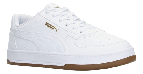 Tenis Puma Caven 2.0 Blanco Con Suela Café Para Hombre