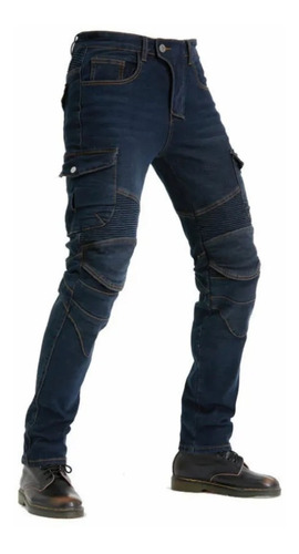 Pantalon Jean Para Moto, Skate O Patin Con Protecciones .