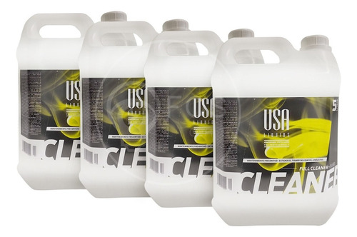 Kit 4 Fluido Para Limpeza Maquina De Fumaça Usa Cleaner 5l Fragrância Inodoro