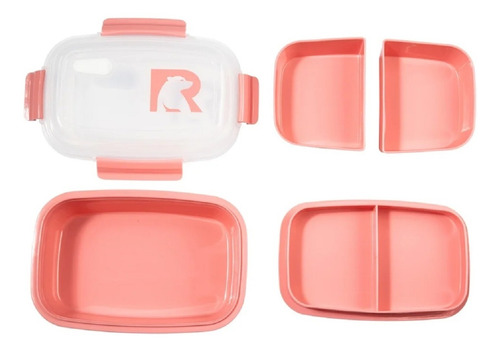 Envase Para Lonchera Rtic, 5 Compartimientos, Rose Pc