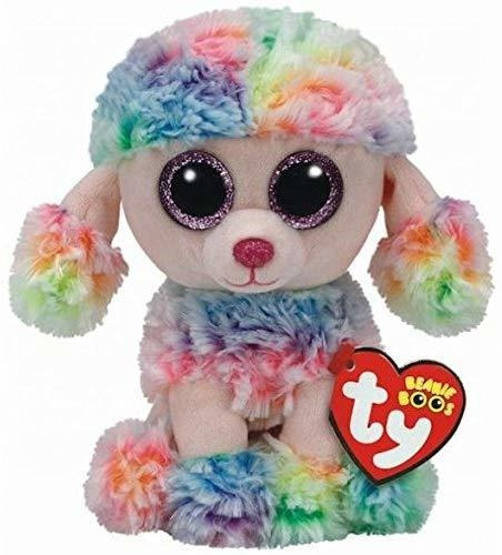 Ty 37223 Beanie Boos Rainbow Perro Reg, Pequeño