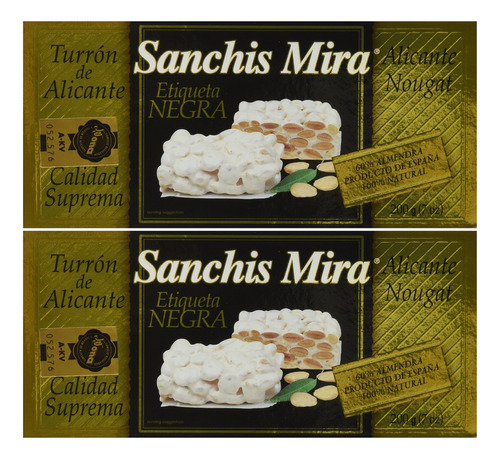 Sanchis Mira Turron De Alicante 200 Grs. (7 Onzas), Paquete