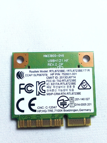 Realtek Rtl8723be Wireless Wifi Mini Pcie