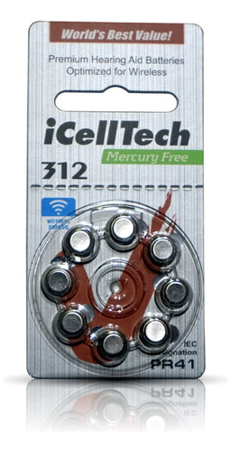 Pila Icelltech Platinum 312 Pr41 X 8und