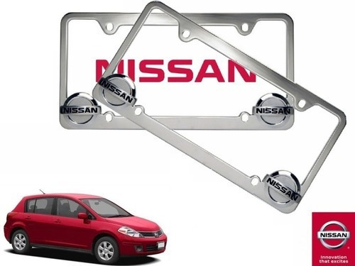Par Porta Placas Nissan Tiida Hb 1.6 2007 A 2014 Original
