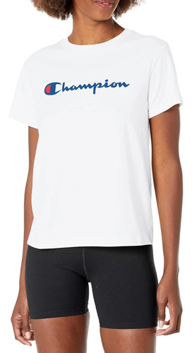  Champion Mujer Playera Clasica Con Logo Original 