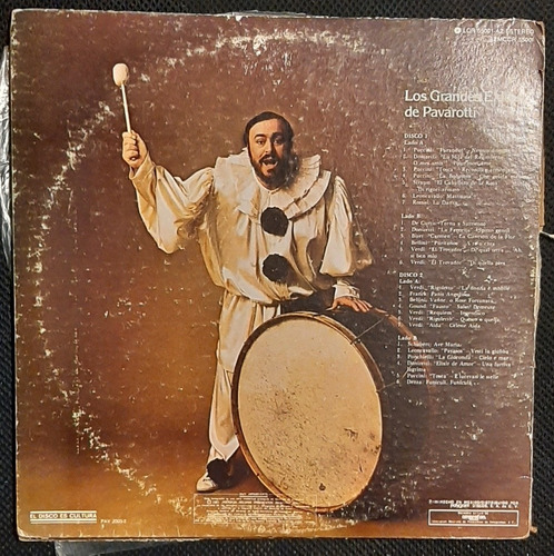 Lp Los Grandes Éxitos De Pavarotti London 2 Vinilos #4986