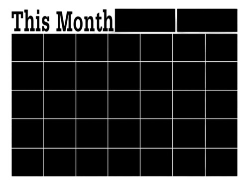 Vinil Pizarrón Organizador Calendario Mensual Oficina+plumón