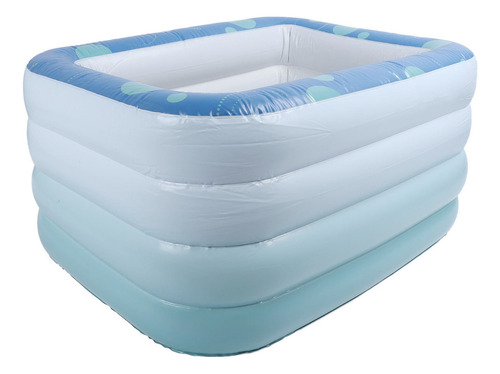 Piscina Inflable Rectangular Para Nadar, Pvc Engrosado, Pleg
