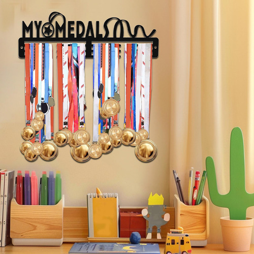 Colgador De Premios De Metal Estante Para Insignias Montado