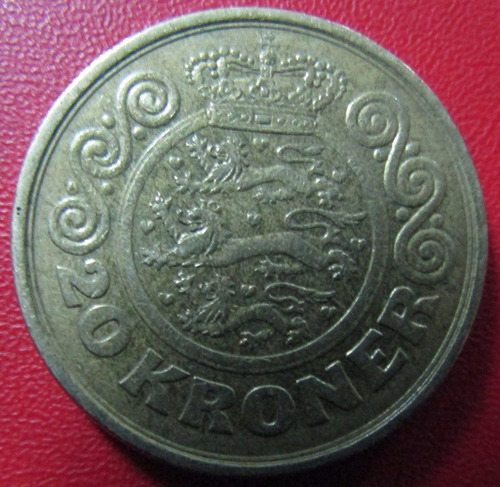 Dinamarca Moneda 20 Kroner 1990 Xf Margrethe I I