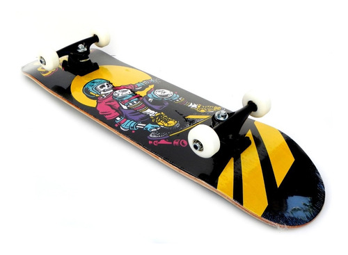 Skate Semi Profesional Tabla De Maple Truck Pintado Abec Pu