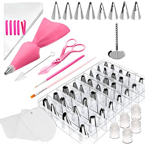 Asttzn 83pcs Piping Bags And Tips Set Cake Decorating Suppli