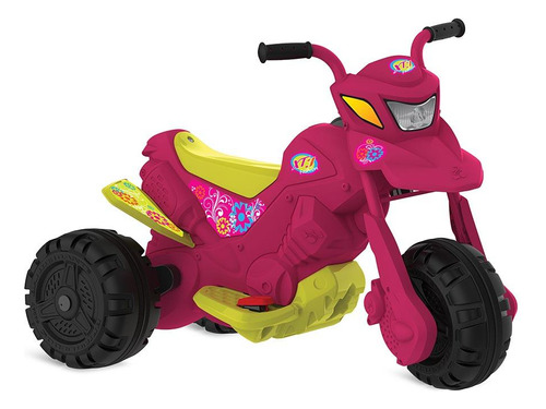 Moto Xt3 Fashion Pink Eletrica 6v Bandeirante Cor Rosa