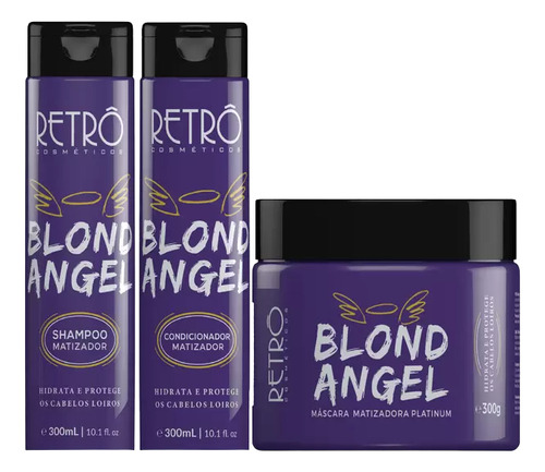 Retrô Cosmeticos Kit Matizador Blond Angel +  Brindes