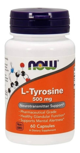 L-tirosina tirosina 500 mg 60 cápsulas ahora - Inmediatamente