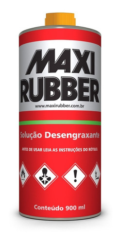 Solução Desengraxante 900ml - Maxi Rubber