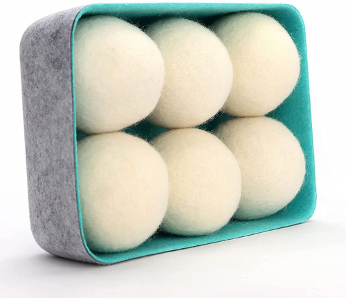 Imagen 8 de 8 de Pack De 6 Bolas Secadora Lana Orgánica Natural Antiestática
