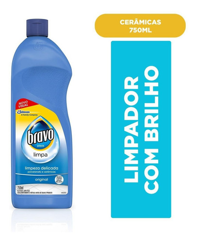 Limpador Para Cerâmica E Porcelanato Original 750ml Bravo