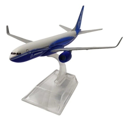 Avião Miniatura Boeing 737 Metal 15cm