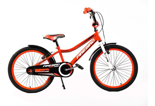 Bicicleta cross infantil Fire Bird Rocky R20 1v frenos v-brakes color rojo/negro con pie de apoyo  