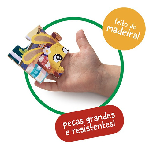 Quebra Cabeça 30 Peças Artistas Animais Toyster 3172