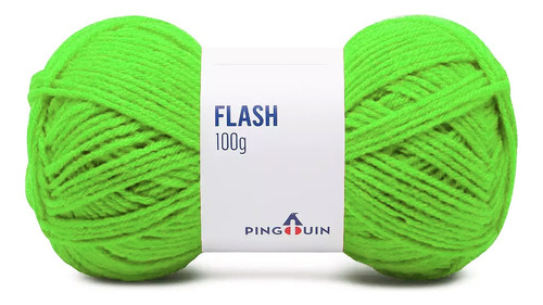 Fio Flash Pingouin 100g 200mts Tex 500 Crochê E Tricô Cor 7660- Sport Green