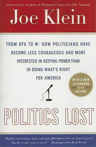 Politics Lost, De Joe Klein. Editorial Random House Usa Inc, Tapa Blanda En Inglés