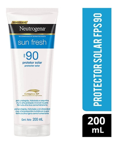Neutrogena Sun Fresh Protector Solar Crema Fps 90 200ml