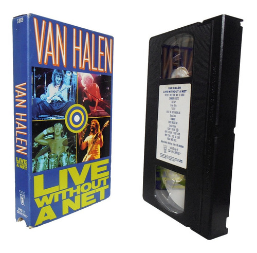 Van Halen Live Without A Net Vhs, Musical Original Importado