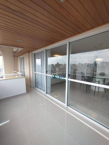 Apartamento Mobiliado Com 3 Dormitórios À Venda, 128 M² Por R$ 899.000 - Centro - Santo André/sp - Ap5811