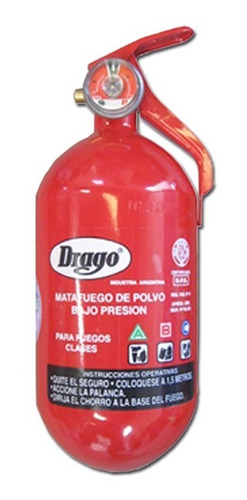 Matafuego 1 Kg Drago Balon Vehicular Promo Vtv Extincenter