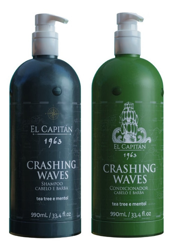 Kit Shampoo + Condicionador El Capitan Crashing Waves 990ml