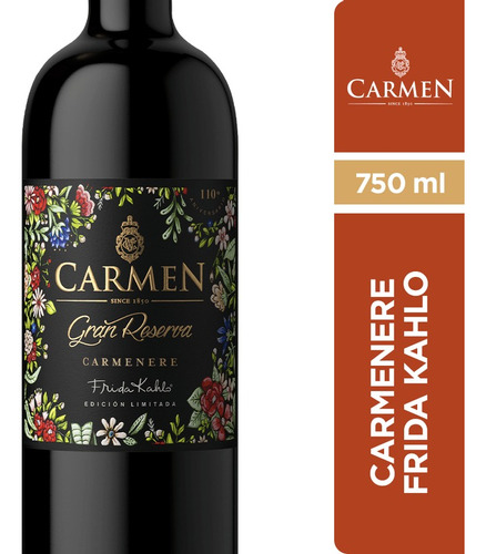 Vino Carmen Gran Reserva Frida Kahlo Carmenere 750cc