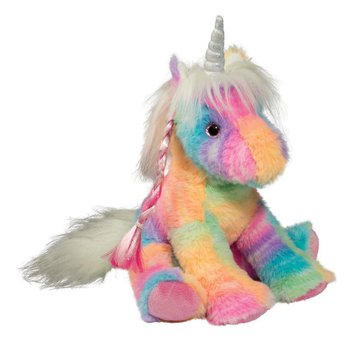 Douglas Riona - Animal De Peluche De Unicornio Arcoíris Color Rainbow / white / silver